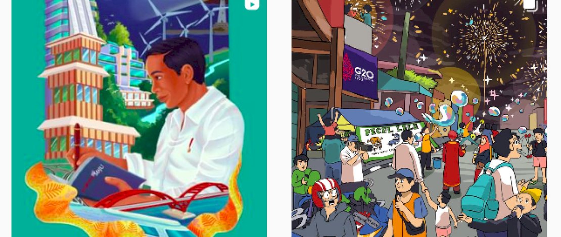 Penuh Warna, Pesan dan Harapan Jokowi Membuka Tahun 2023