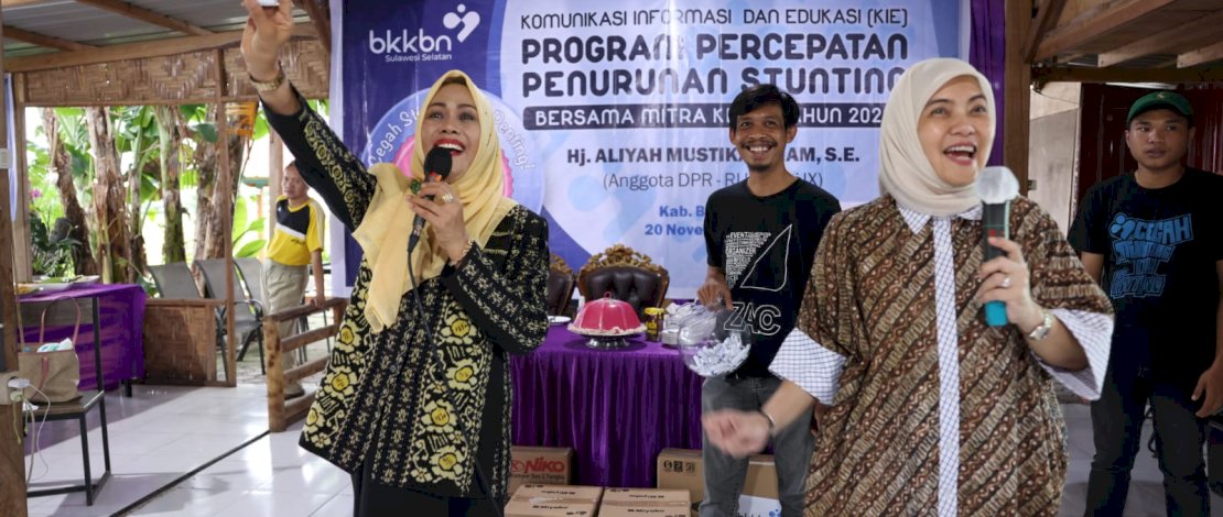 Kegiatan Edukasi, Informasi dan Edukasi (KIE) Program Percepatan Penurunan Stunting bersama Mitra Kerja Komisi IX DPR RI, Minggu, 20 November 2022.