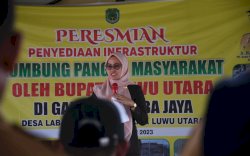 Bupati Lutra Resmikan LPM Gapoktan Laba Jaya