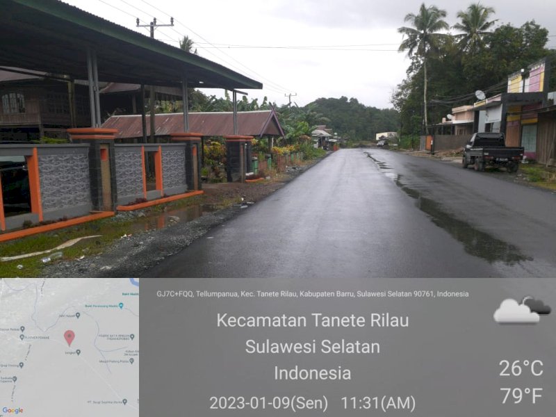 Ruas Jalan Pekkae - Takkalala Tahap Konstruksi