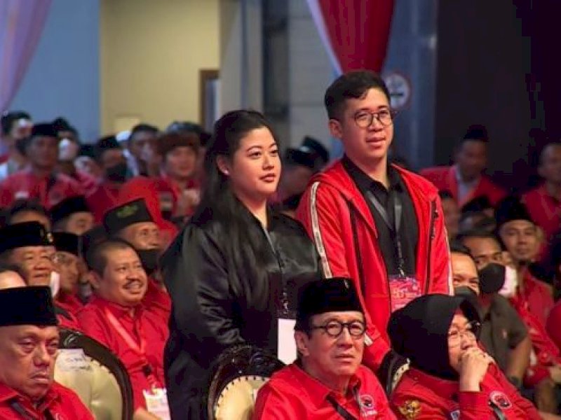 Perayaan HUT PDIP ke-50 Megawati Perkenalkan Dua Anak Puan Maharani
