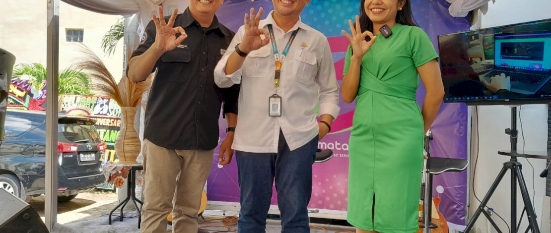 Hadiri Peringatan HUT Bukamatanews.id , Sekdispar Sulsel Didapuk Jadi Narsum Talkshow Spesial 