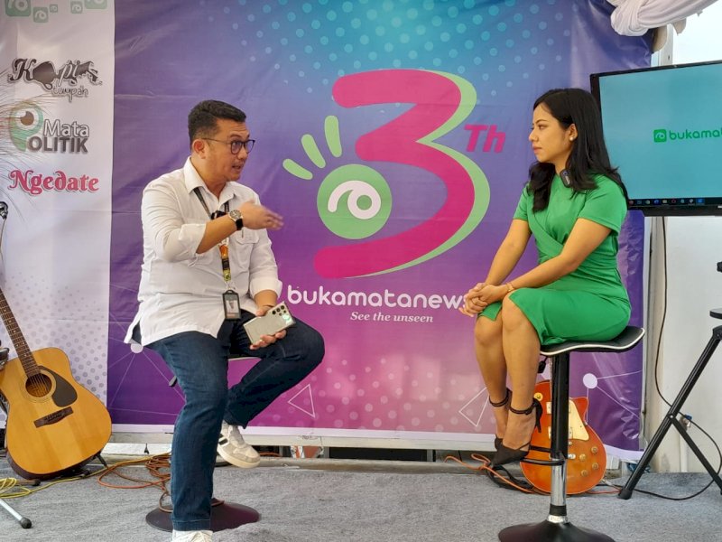 Jadi Narsum ' Mendadak Podcast' Bukamatanews.id, Sekdispar Sulsel Bahas 'Proyek' 600 Desa Wisata