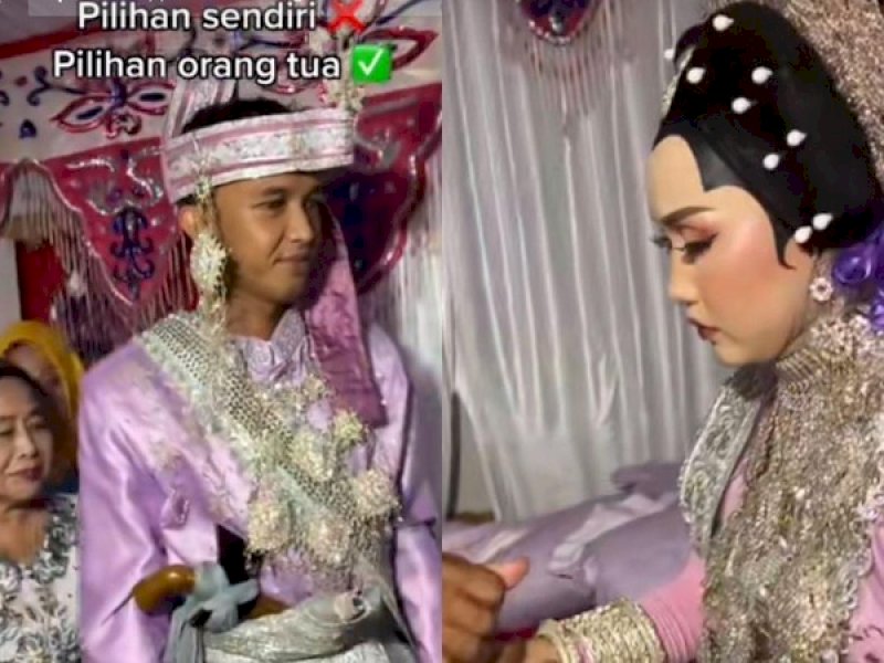 Pengantin Asal Pinrang Viral di Tiktok, Wajah Mempelai Wanita Bikin Warganet Salah Fokus