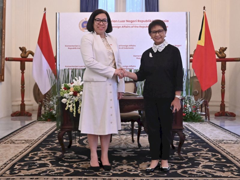 Menlu Indonesia dan Timor Leste Bertemu Bahas Pembangunan  Joint Industrial Park