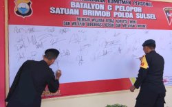 Menuju WBK Dan WBBM, Personel Brimob Bone Teken Komitmen Bersama