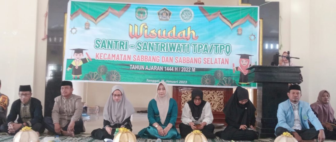 Hadiri Wisuda Santri Se-Kecamatan Sabbang-Sabbang Selatan, IDP: Jangan Berhenti Mengaji