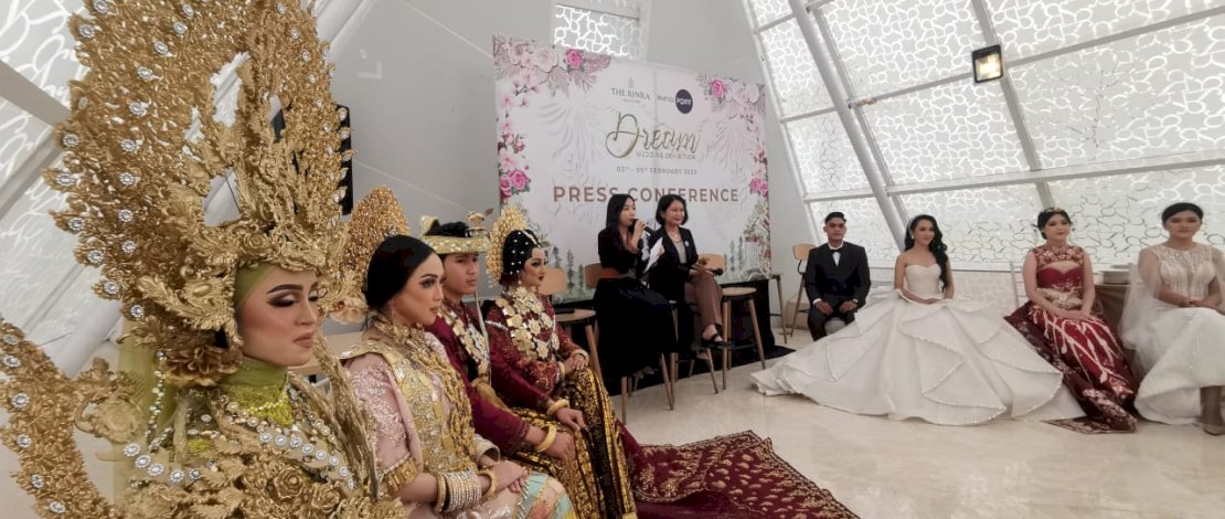 The Rinra Makassar bersama Phinisi Point, akan menggelar Dream Wedding Exhibiton (DWE), 3 - 5 Februari 2023 mendatang.
