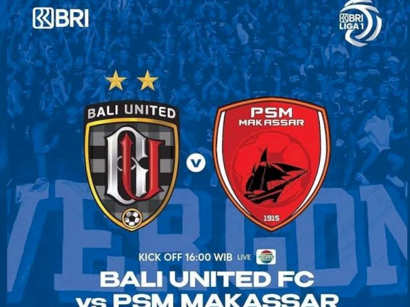 Babak Pertama Bali United Vs PSM Makassar, Saling Jual Beli Serangan 