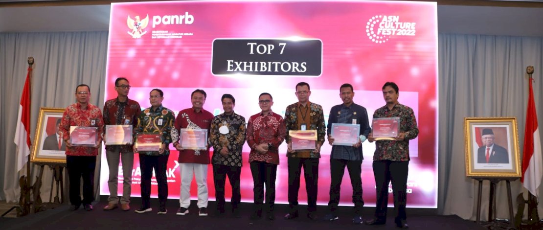 Kementerian Pertanian (Kementan) mendapat penghargaan Top 7 Best Exhibitors ASN Culture Fest 2022 dari Kementerian Pendayagunaan Aparatur Negara dan Reformasi Birokrasi (KemenPAN RB).
