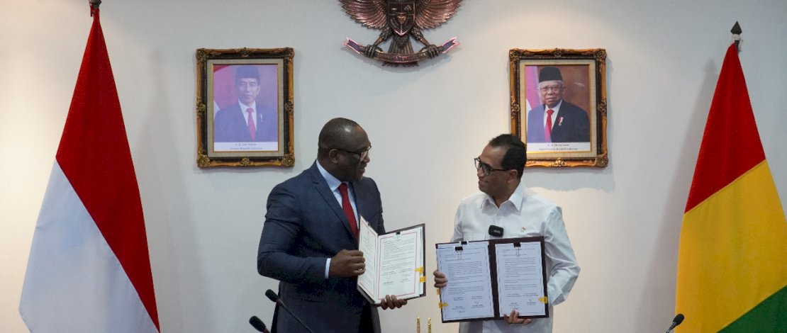 Menhub Indonesia - Guinea Tandatangani LoI di Bidang Perhubungan Soal Pengadaan Pesawat