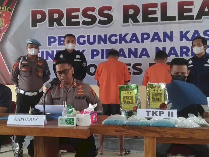 2 Kg Sabu dan 4500 Pil Ekstasi Batal Diedarkan di Bone
