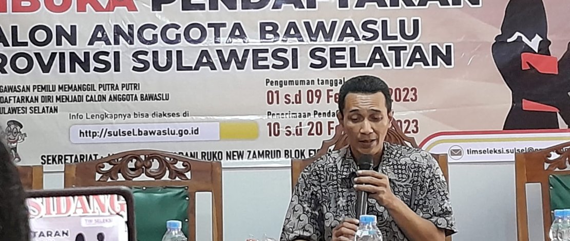 Siap-siap! Pendaftaran Calon Anggota Bawaslu Sulsel Segera Dibuka
