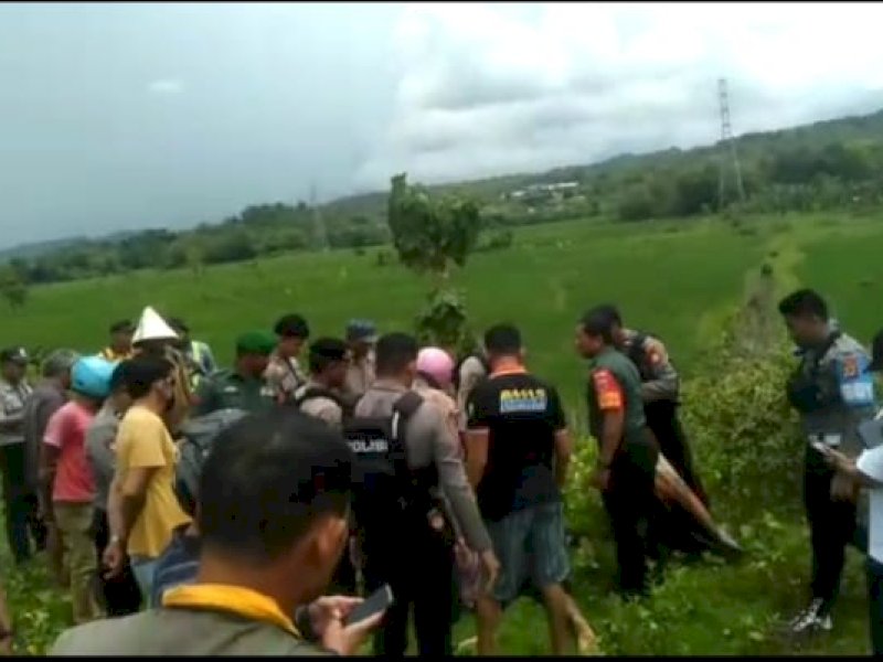 Diduga Disambar Kereta Api Trans Sulawesi, Warga Barru Ditemukan Tewas di Dekat Hamparan Sawah