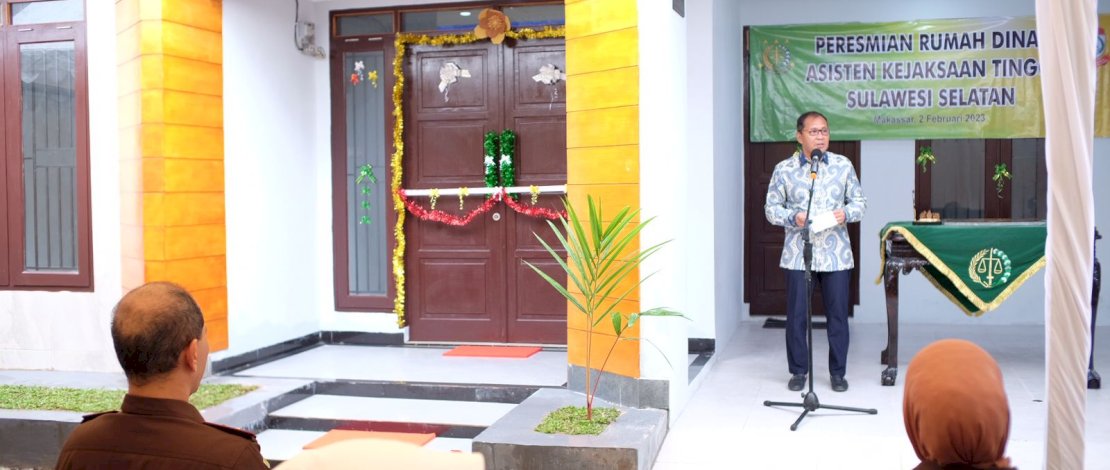 Danny - Kajati Sulsel Resmikan Rumdis Asisten Kejati Sulsel
