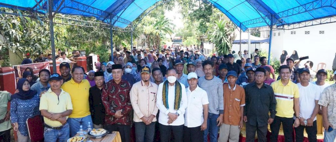 Anggota Komisi V DPR RI, Hamka B Kady, meresmikan program SPALD-S di Desa Tanrara, Bontonompo Selatan, Kabupaten Gowa.