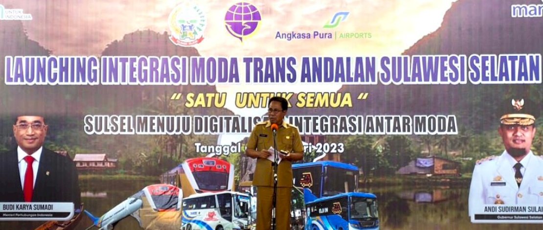 Pemerintah Provinsi Sulawesi Selatan melaunching Integrasi Moda Trans Andalan Sulsel, di Bandara Internasional Sultan Hasanuddin, Senin, 6 Februari 2023. Pemerintah Provinsi Sulawesi Selatan melaunching Integrasi Moda Trans Andalan Sulsel, di Bandara Internasional Sultan Hasanuddin, Senin, 6 Februari 2023.