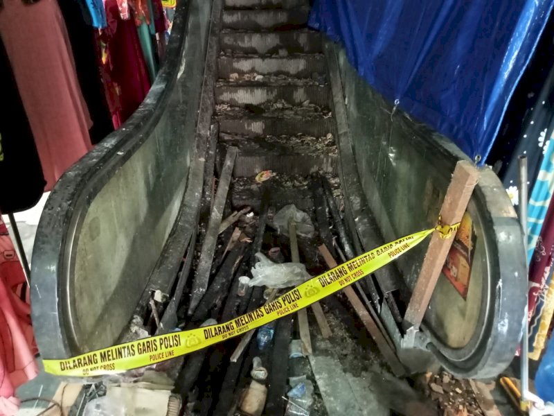 Pengelola Pasar Terong Sebut Total Kios Terbakar di Pasar Terong Makassar Hanya 17