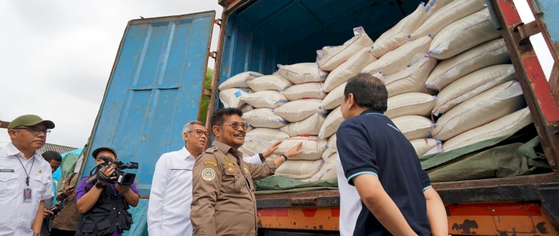 Menteri Pertanian Syahrul Yasin Limpo (Mentan SYL), saat melakukan sidak, Selasa, 7 Februari 2023.