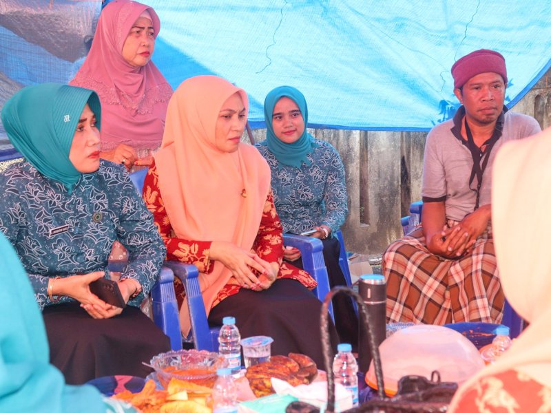 Ketua TP PKK Selayar Serahkan Bantuan untuk Korban Kebakaran di Desa Buki