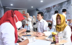 HUT Partai Gerindra, DPC Makassar Gelar Donor Darah dan Pemeriksaan Kesehatan Gratis