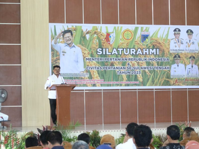 Mentan SYL Dorong Anak Muda Sulteng Bangun Pertanian Modern