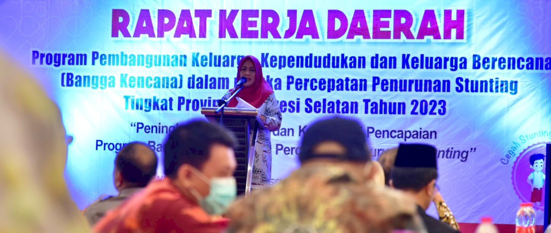 Rakerda Program Bangga Kencana Dalam Rangka Percepatan Penurunan Stunting Tingkat Provinsi Sulawesi Selatan Tahun 2023, yang dilaksanakan di SwissBell Hotel, Jalan Ujungpandang, Selasa, 21 Februari 2023. Rakerda Program Bangga Kencana Dalam Rangka Percepatan Penurunan Stunting Tingkat Provinsi Sulawesi Selatan Tahun 2023, yang dilaksanakan di SwissBell Hotel, Jalan Ujungpandang, Selasa, 21 Februari 2023.
