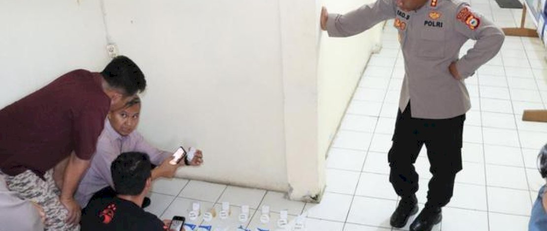 Polres Toraja Utara Lakukan Tes Urin Setelah Viral Bandar Narkoba Sebut Dibekingi Polisi