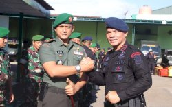 Danyon Ichsan Pimpin Apel Sinergitas TNI-Polri di Makodim Bone, Ini Yang Disampaikan