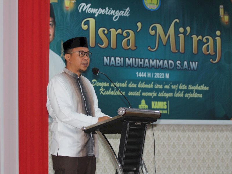 Isra Mi'raj 1444 H, Bupati Basli Ali Ajak Masyarakat Tingkatkan Kesalehan Sosial