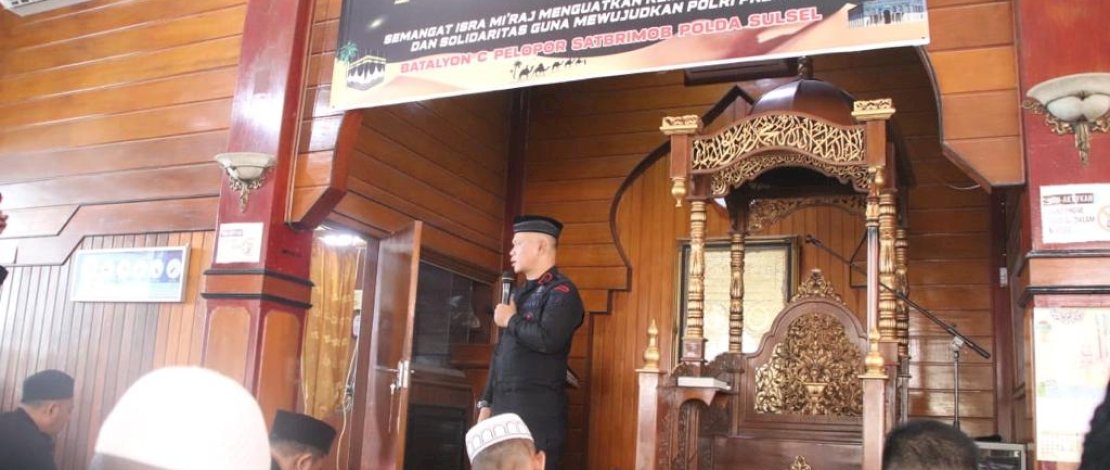 Perayaan Isra Mi'raj di Mako Brimob Bone, Danyon: Perbaiki Hubungan Sesama Manusia dan Allah SWT