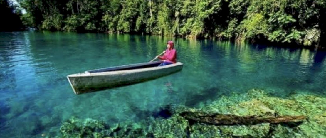 Salah satu wisata di Balikpapan, Labuan Cermin.