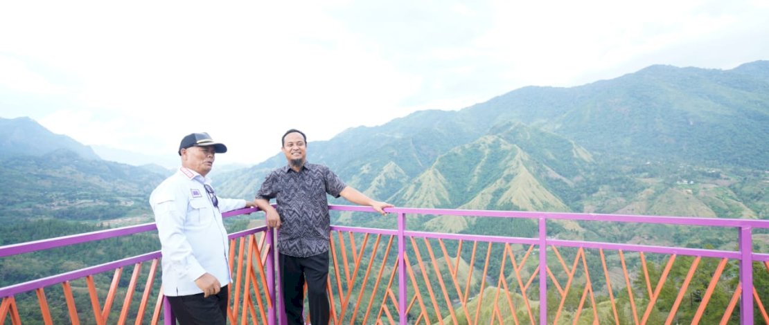 Gubernur Sulsel, Andi Sudirman Sulaiman, meninjau Kawasan Emas Andalan 360&deg;, di Kabupaten Enrekang, Jum'at 24 Februari 2023.