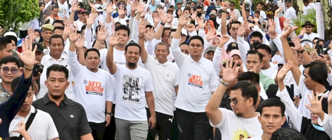 Gubernur Andi Sudirman Jalan Anti Mager Bersama 60 Ribu Warga Barru