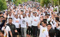 Gubernur Andi Sudirman Jalan Anti Mager Bersama 60 Ribu Warga Barru