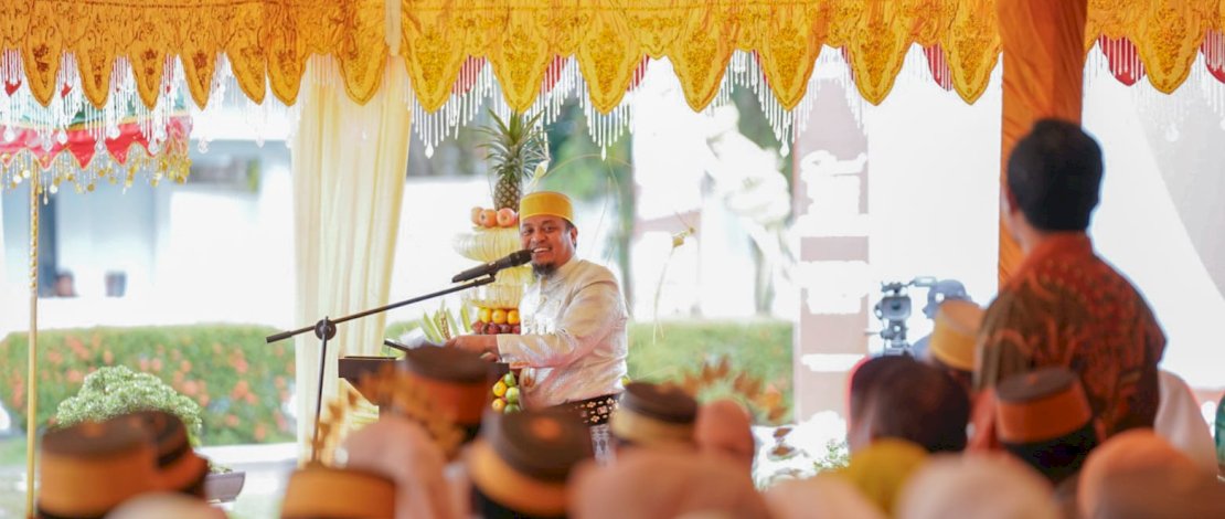 Gubernur Sulsel, Andi Sudirman, pada Peringatan 459 Tahun Kabupaten Sinjai, di Halaman Rujab Bupati, Senin, 27 Februari 2023.