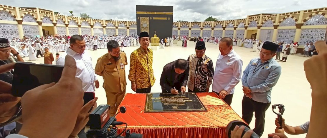 Peresmian Sarana Manasik Haji di Sudiang, Selasa, 28 Februari 2023.