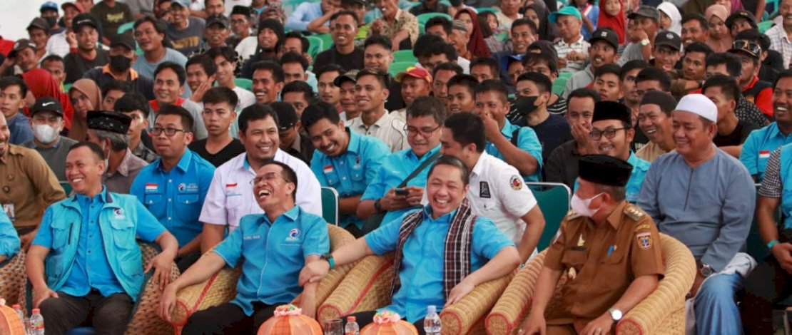 Anis Matta saat konsolidasi kader Sulawesi Barat, di Gedung Gabungan Dinas (Gadis) Kabupaten Polewali Mandar (Polman), Sulbar, Senin, 28 Februari 2023.