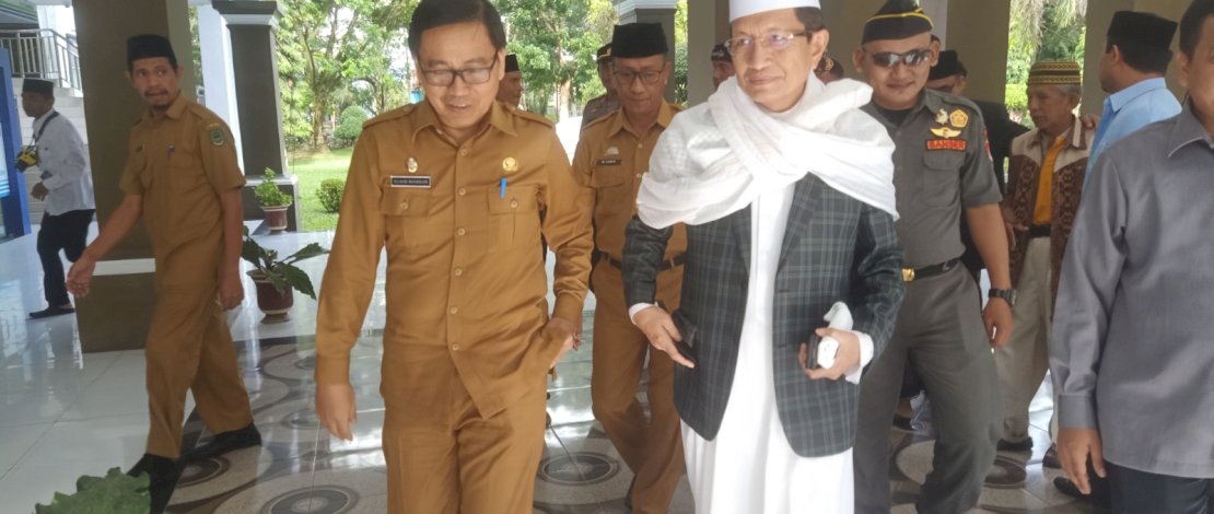Wabup Suaib Mansur Sambut Hangat Kedatangan Prof. Nasaruddin Umar di Luwu Utara