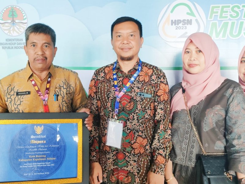 Pemkab Selayar Raih Sertifikat Adipura dari KLHK RI