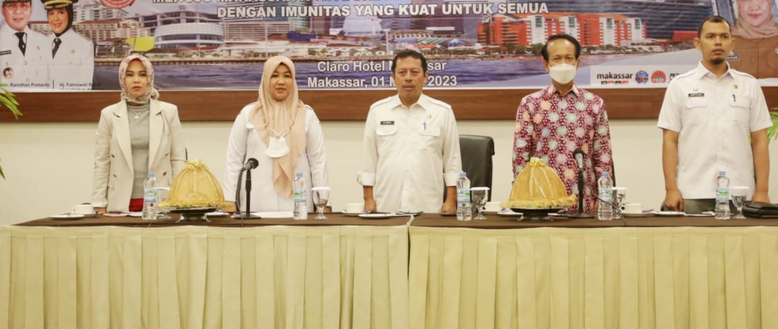 Dinas Kesehatan Kota Makassar menggelar  Forum Perangkat Daerah untuk meningkatkan derajat kesehatan masyarakat menuju Makassar kota dunia yang sombere dan smart city dengan imunitas yang kuat untuk semua. 