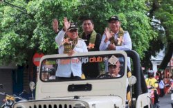 Taufan Pawe-Pangeran Rahim Konvoi Bawa Piala Adipura 2022