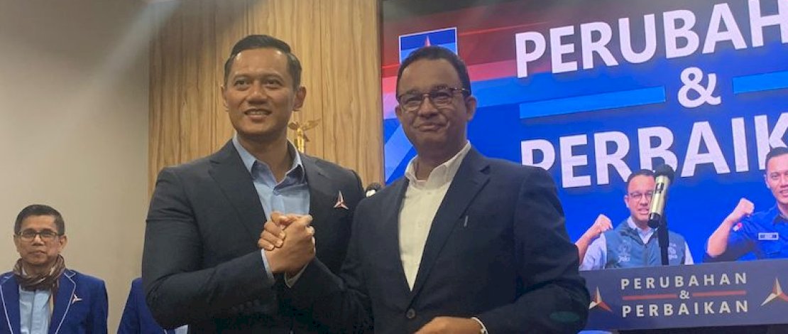 Agus Harimurti Yudhoyono bersama Anies Baswedan.