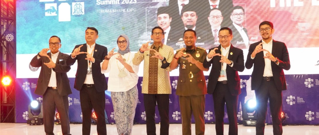 Sandiaga Uno usai membuka East Indonesia Tourism and Investment Summit 2023, di Claro Hotel Makassar, Jumat, 3 Maret 2023.