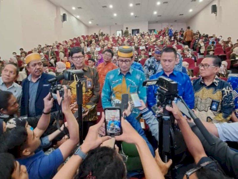 Proyeksi Masa Depan SDM Kepariwisataan, Sandiaga Uno Motivasi Mahasiswa Poltekpar Makassar