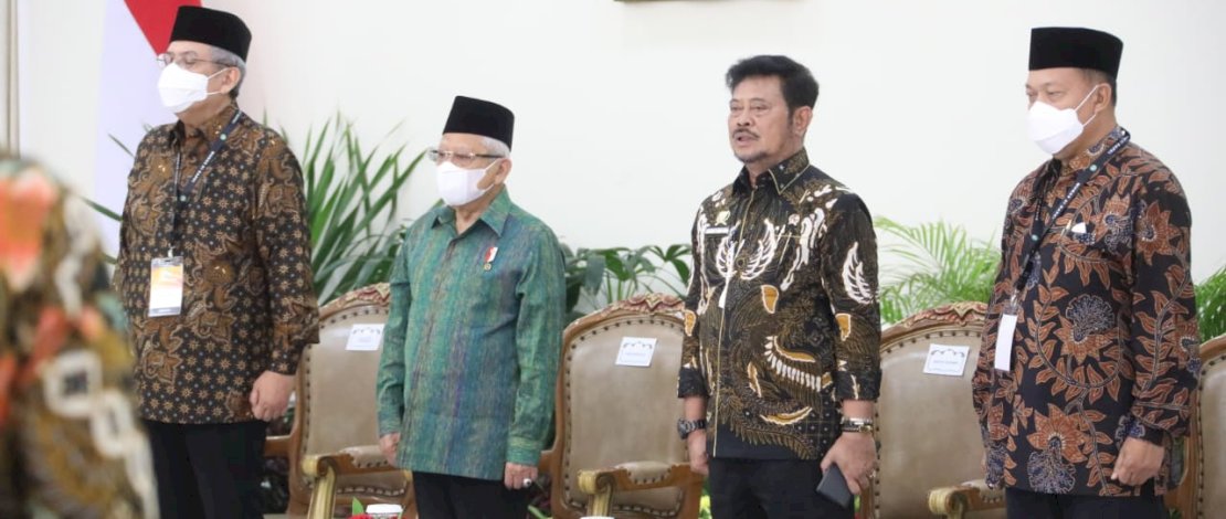 Wapres Ma'ruf Amin saat membuka Munas GAPKI XI di Istana Wapres Jakarta, Jumat, 3 Maret 2023.