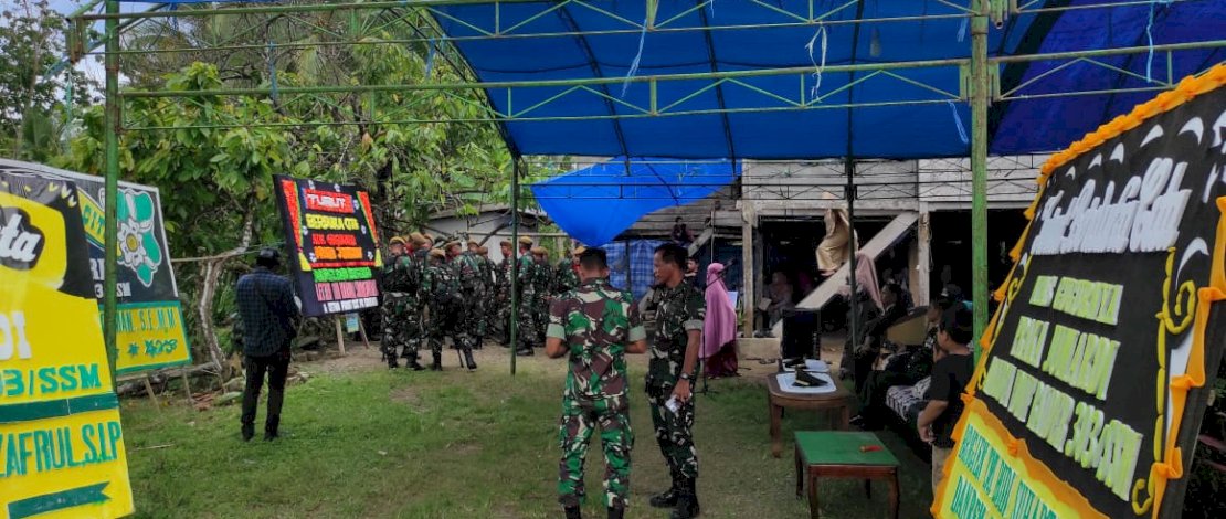 Suasana rumah duka Praka JM