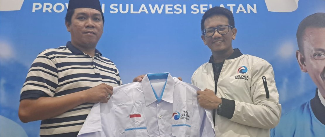 Mantan Ketua Bapilu Hanura Makassar Gabung Partai Gelora