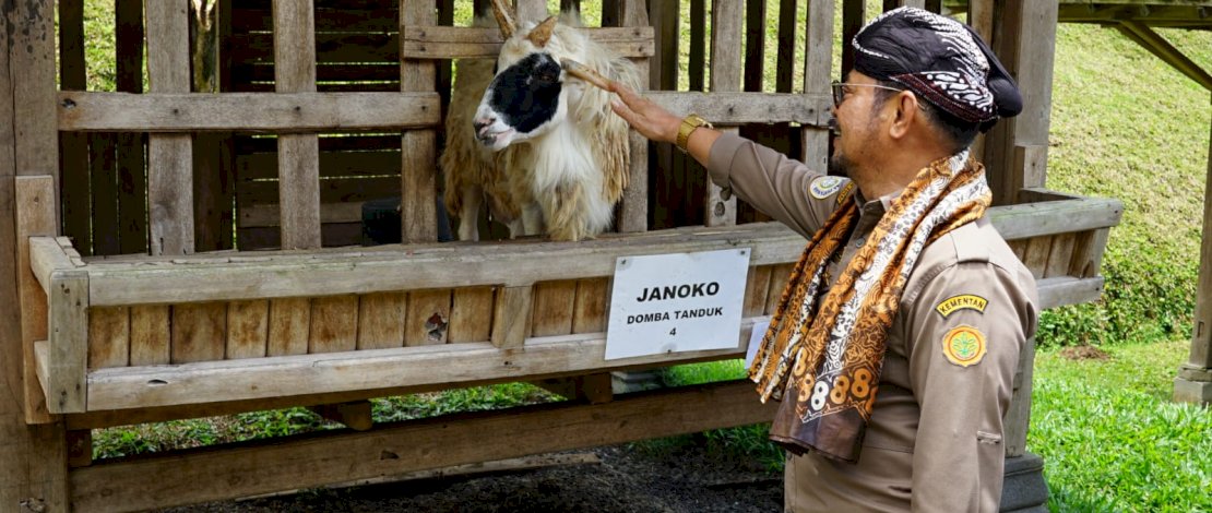 Mentan SYL mengunjungi Rajendra Farm Peternakan Kambing Domba di Kabupaten Kulonprogo Provinsi Daerah Istimewa Yogyakarta pada hari Selasa, 14 Februari 2023.
