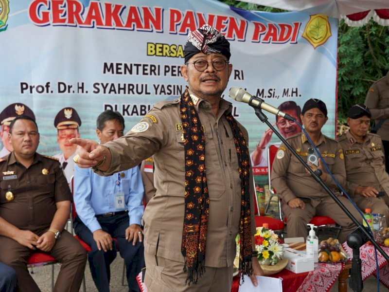 Mentan SYL Pastikan Ketersediaan Beras di DIY Melimpah
